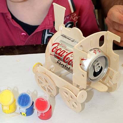 Lier - workshop - verjaardag - geschenk - cadeau - zelf thuis maken - treinen - knutselen - schilderen - creatief met kinderen