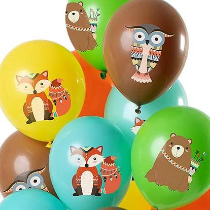 Ballonnen - Lier - feestversiering - helium - verjaardag - party - beer - uil - vos - kinderfeest - jungle - themafeest
