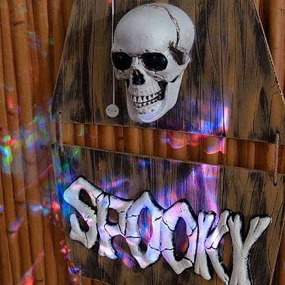 Lier - Fun - Shop - Halloween - Carnaval - decoratie - bewegend decor - versiering - doodskist - deurdecoratie