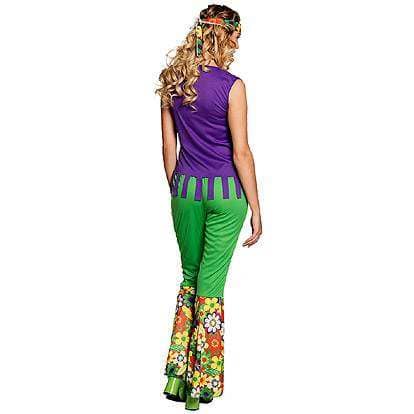 Lier - Fun - Shop - Carnaval - verkleden - kostuum - toppers - hippie - flower power - paars - bloemen - reggae - jaren 60 - 60's